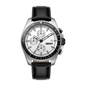 Mens DKNY Central Park Chronograph Silver Dial Watch DK1G049L0035