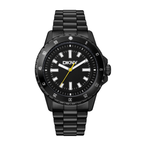 Mens DKNY Sport Watch Black Stainless Steel Watch - DK1G130M0085