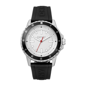 Mens DKNY Sport Watch Black Silicone Strap - DK1G130P0015