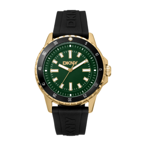 Mens DKNY Sport Watch Black Silicone Strap - DK1G130P0035