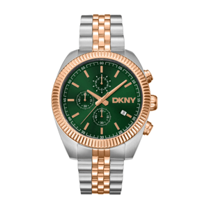 Mens DKNY Bezel Chronograph Two-Tone Gold Watch - DK1G134M0075