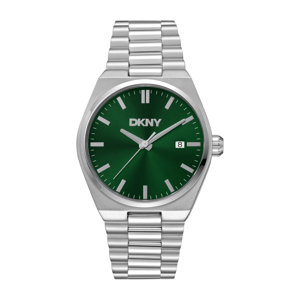 Mens DKNY Date Green Dial Bracelet Watch - DK1G135M0065