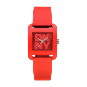 Womens DKNY City Sport Red Dial Red Strap Watch - DK1L002P0075