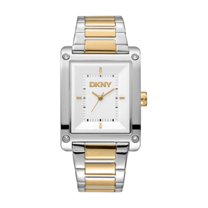 Womens DKNY Westside Maxi White Dial Gold Watch - DK1L006M0065