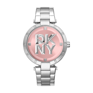 Womens DKNY Essential Logo Pink Dial Watch - DK1L041M0055