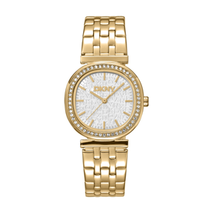 Womens DKNY Crystal Bezel Gold-Tone Bracelet Watch - DK1L083M0065