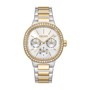Womens DKNY Two-Tone Gold Multi-Function Watch - DK1L084M0085