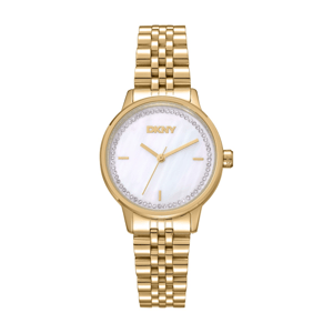 Womens DKNY Crystal Dial Gold Bracelet Watch - DK1L086M0055
