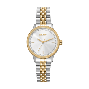 Womens DKNY Crystal Dial Two-Tone Bracelet Watch - DK1L086M0075
