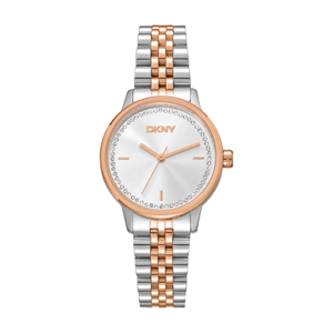 Womens DKNY Crystal Dial Two-Tone Rose Gold Watch - DK1L086M0095