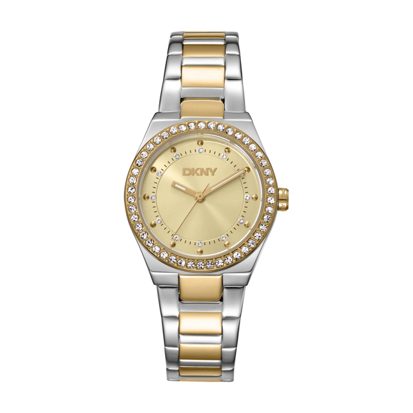 Womens DKNY Crystal Dial & Bezel Two-Tone Watch - DK1L100M0085