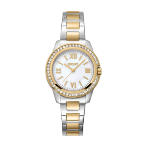 Womens DKNY Crystal Bezel Two-Tone Bracelet Watch - DK1L105M0085