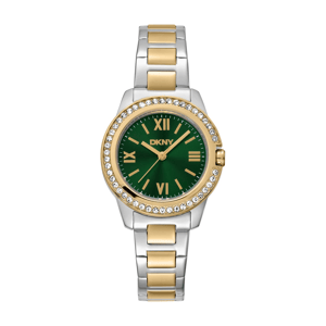 Womens DKNY Two-Tone Green Dial Watch - DK1L105M0095