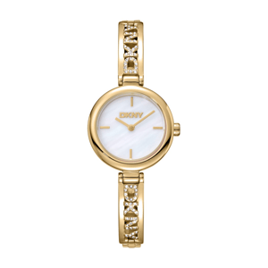 Womens DKNY Gold-Tone Crystal Accented Watch - DK1L115M0225