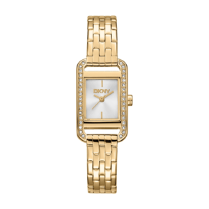 Womens DKNY Signature Shape Halo Gold-Tone Watch - DK1L117M0035