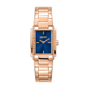 Womens DKNY Crystal Accented Case Rose-Gold Watch - DK1L122M0065