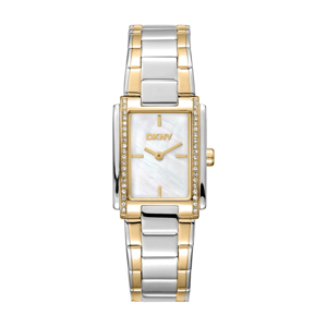 Womens DKNY Crystal Accented Case Two-Tone Watch - DK1L122M0075