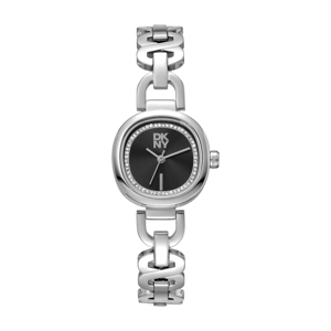 Womens DKNY Crystal Black Dial Open Link Watch - DK1L139M0025
