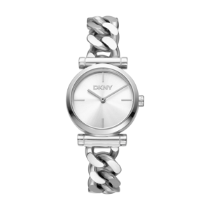Womens DKNY Open Link Silver Dial Chain Bracelet DK1L159M0045