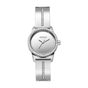 Womens DKNY Half Bangle Silver Dial Watch DK1L160M0015