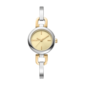 Womens DKNY Two-Tone Slim Half Bangle Watch - DK1L161M0065
