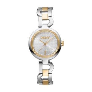 Womens DKNY Open Link Silver Dial Two-Tone Watch DK1L162M0065