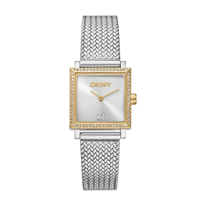 Womens DKNY Milanese Two-Tone Halo Bracelet Watch DK1L173M0115