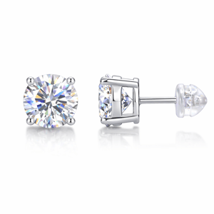 Saffron 1/2ctw. Moissanite Stud Earring