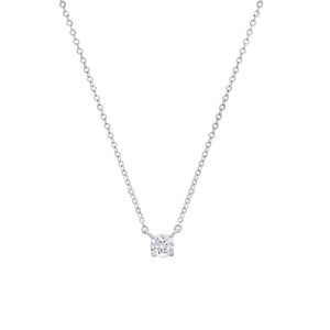 Saffron 0.2ctw. Solitaire Moissanite Diamond Pendant Necklace