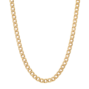 Mens Iron Saints 6mm Cuban Link 18kt. Gold-Plating Necklace