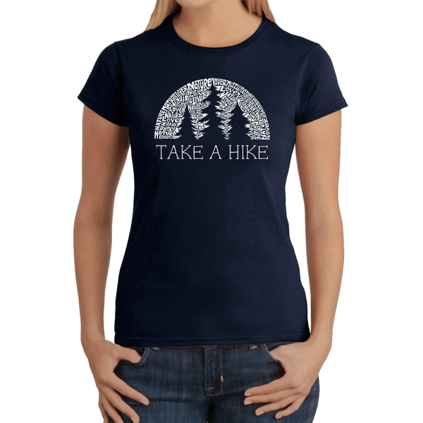 Womens LA Pop Art Nature Lover Word Art T-Shirt