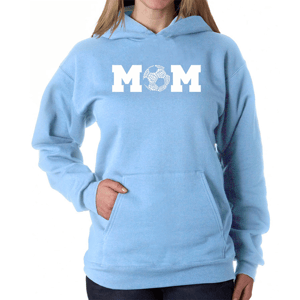 Plus Size LA Pop Art Soccer Mom Word Art Hoodie