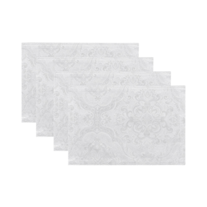 Threadmade Caiden Elegance Damask Placemat - Set of 4