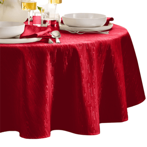 Threadmade Continental Solid Texture Water-Repellant Tablecloth
