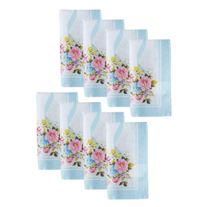 Threadmade Rose Cottage Engineered Napkins - Set of 8