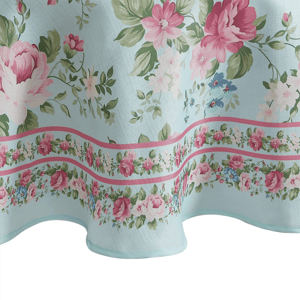 Threadmade Vintage Floral Garden Tablecloth