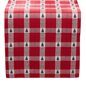 Threadmade Sherwood Tree Dobby Cotton Table Runner