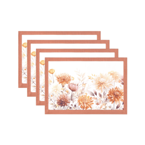 Threadmade Autumn Blooms Placemats - Set of 4