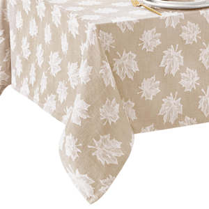 Threadmade Falling Leaves Jacquard Tablecloth
