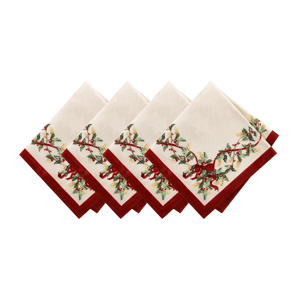 Villeroy & Boch Winter Bows & Garland Napkins - Set of 4