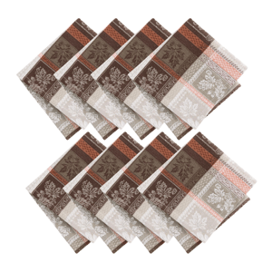 Threadmade Windswept Harvest Jacquard Napkins - Set of 8