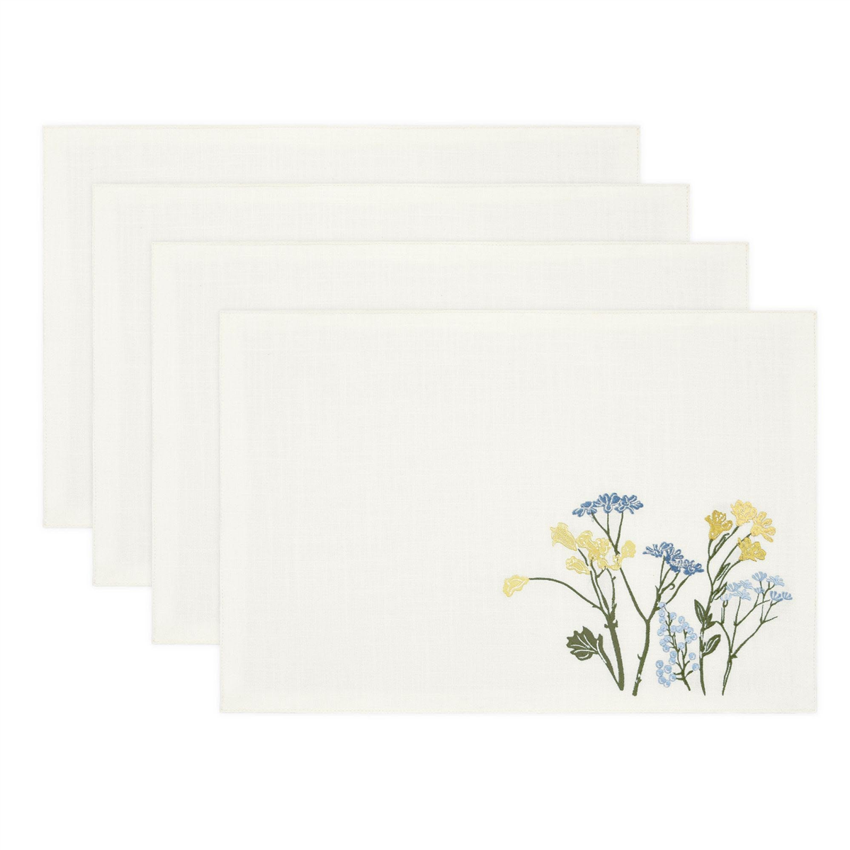 Lenox Wildflowers Border 4-pc. Placemat, One Size, Blue