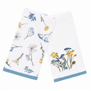 Lenox(R) Wildflowers Embroidered Kitchen Towels - Set of 2