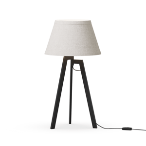 Infibrite 27in. Architectural Tripod Table Lamp w/ Textured Shade