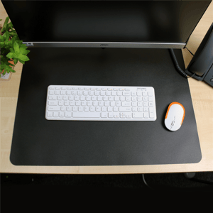 Floortex(R) Desktex(R) Black Vinyl Rectangular Desk Pad alternate view
