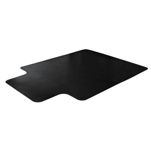 Floortex(R) Advantagemat(R) Black Vinyl Lipped Chair Mat for Carpets