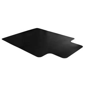 Floortex(R) Advantagemat(R) Black Vinyl Lipped Hard Floor Chair Mat
