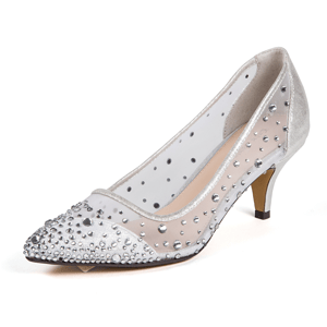 Womens Lady Couture(R) Silk Rhinestone Pumps
