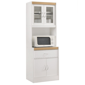 L'Baiet Freestanding China Display Hutch Kitchen Cabinet