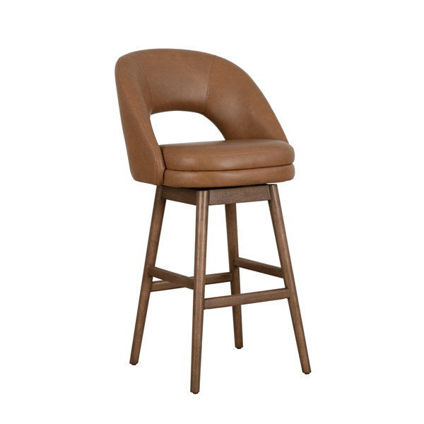 Armen Living Adrian Faux Leather 26in. Counter Height Bar Stool